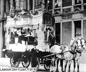 Happy Labor Day Parade Red Granite Wisconsin 1908