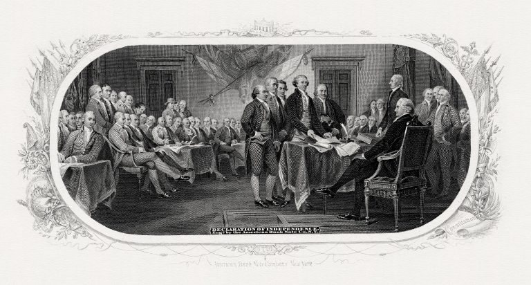the declaration of independence trumbull